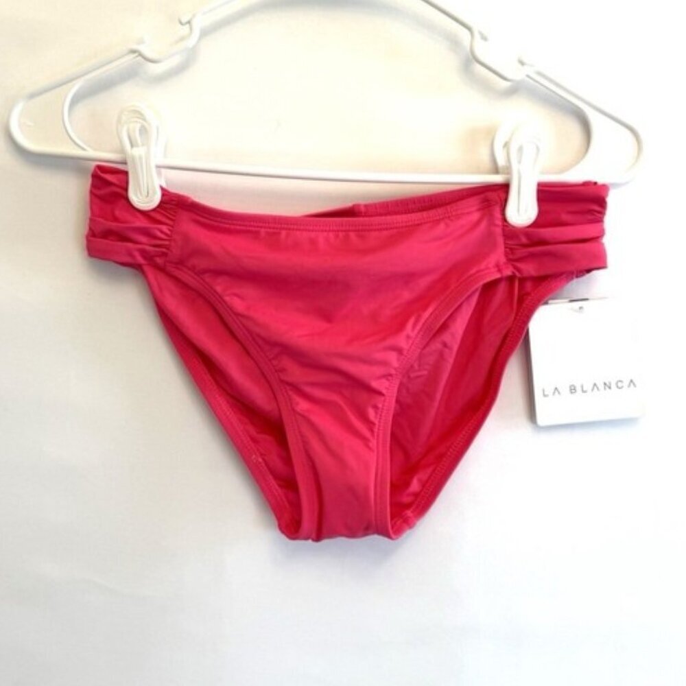 La Blanca Women’s Bright Pink Hipster Bottom Size 6